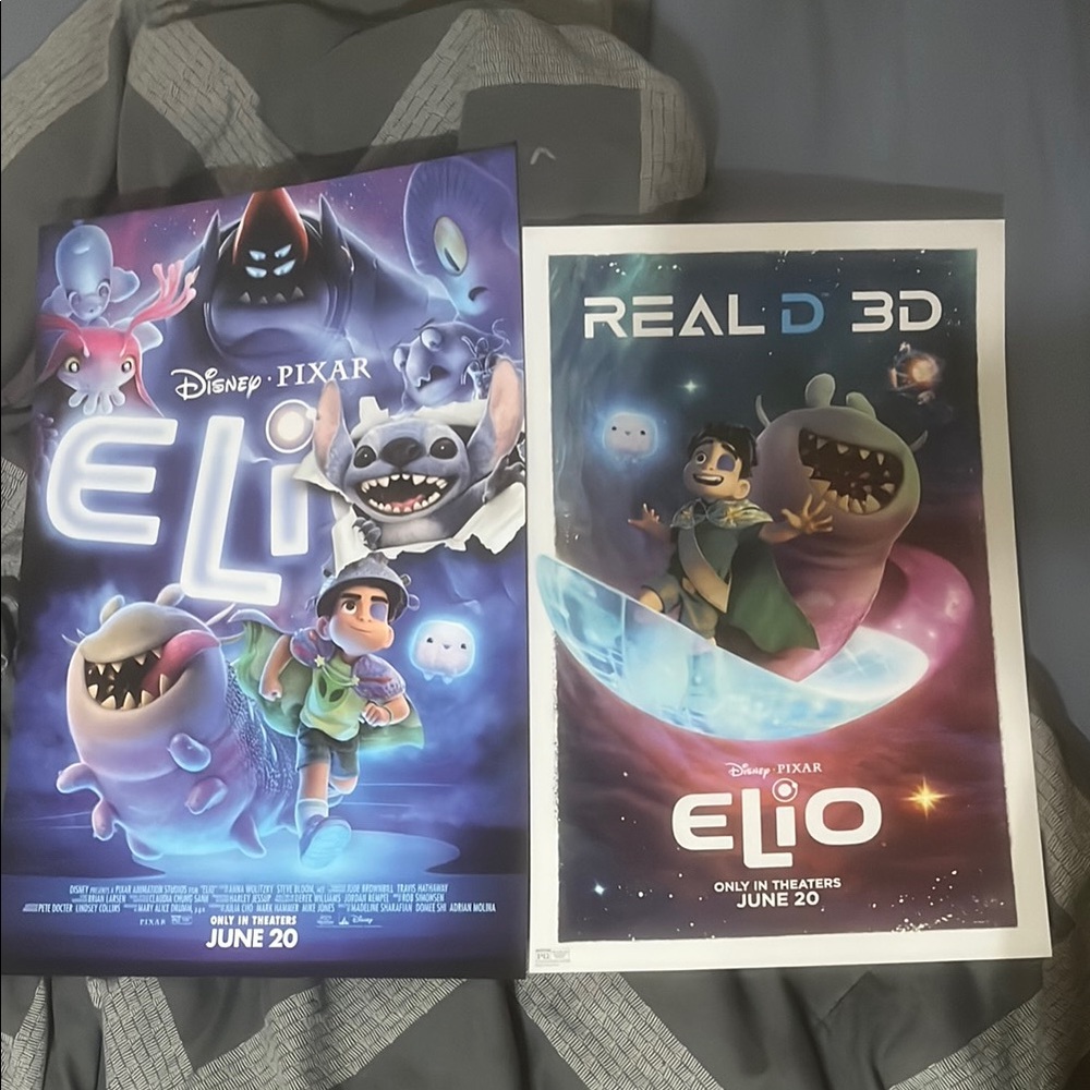Elio disney Pixar BOTH movie posters new